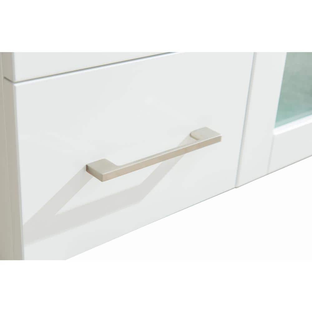 Nova 36" White Ceramic Basin Freestanding Bathroom Vanity