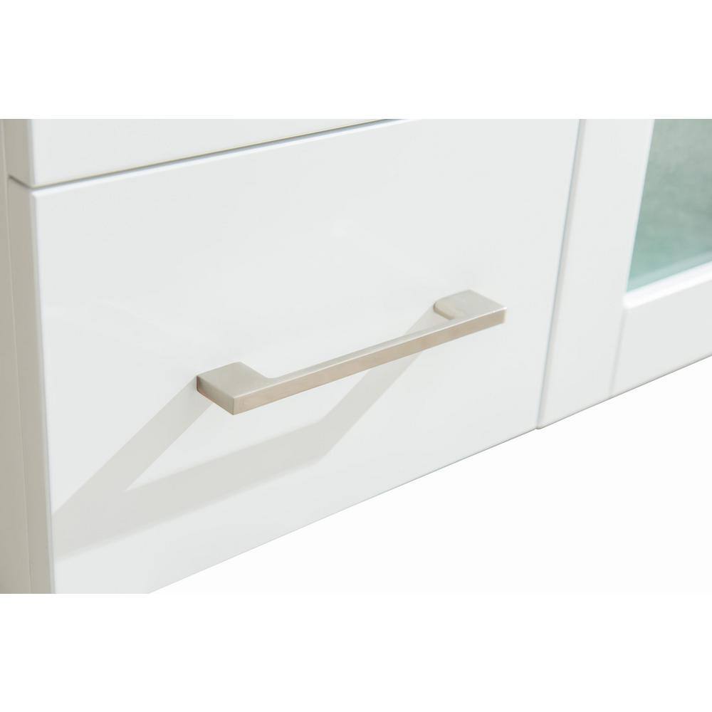 Nova 48" White Freestanding Bathroom Vanity with Ceramic Basin