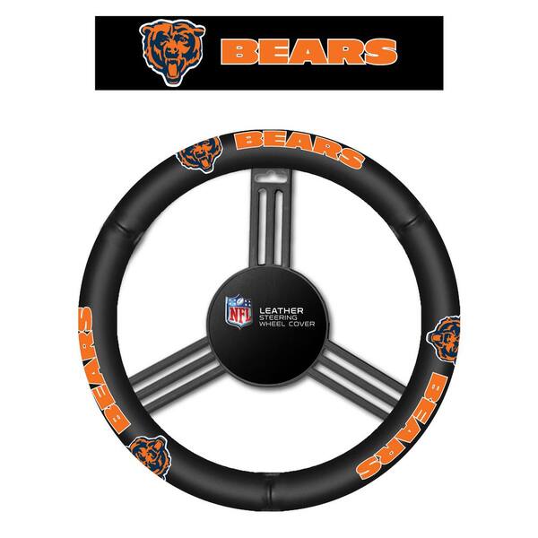 Fremont Die NFL Chicago Bears Leather Steering Wheel Cover