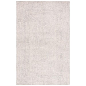 Abstract Gray/Ivory 6 ft. x 9 ft. Contemporary Marle Area Rug