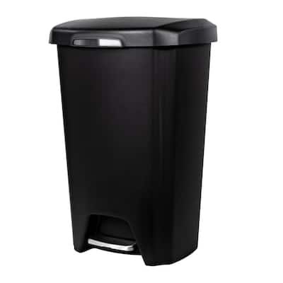 Slim Trash Cans Trash Recycling The Home Depot