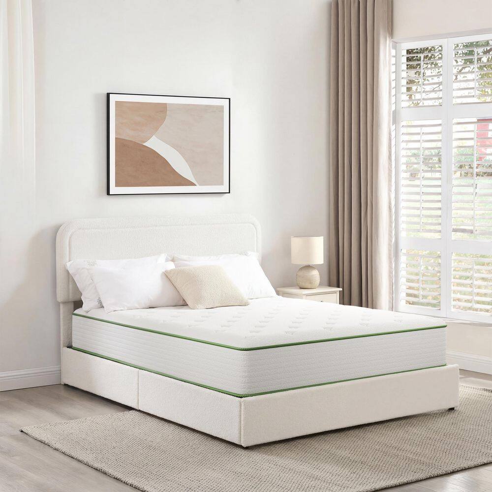 Queen Size Plush Hybrid Gel Memory Foam Mattress - rated 4.2694 stars from 219 reviews