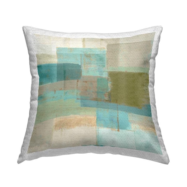 Stupell Industries Abstract Overlapping Shapes Outdoor Printed Throw Pillow by Flora Kouta