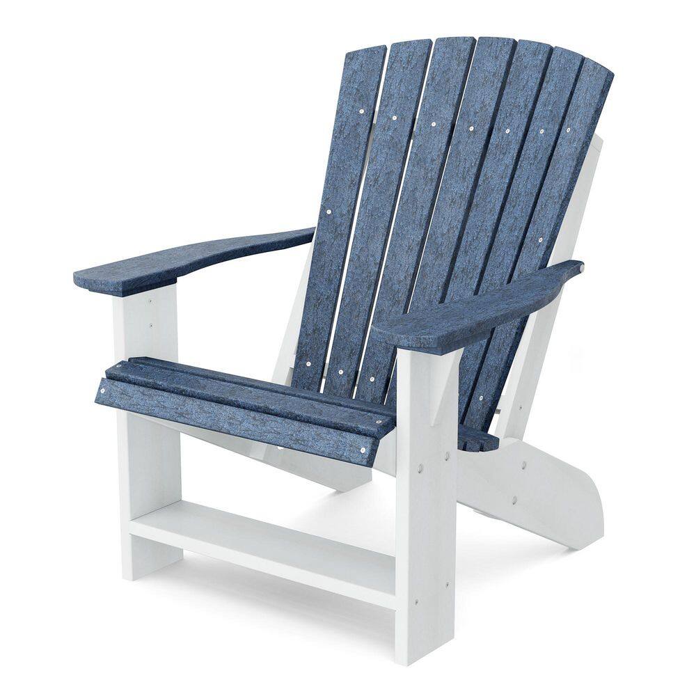 Heritage Patriot Blue and White Plastic Outdoor Adirondack Chair price history on PriceWatchPro