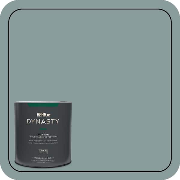 BEHR DYNASTY 1 qt. Home Decorators Collection #HDC-AC-23 Provence Blue Semi-Gloss Enamel Exterior Stain-Blocking Paint & Primer