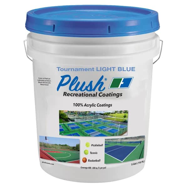 Plush 5 Gal. Tournament Light Blue Recreational Surface Coating