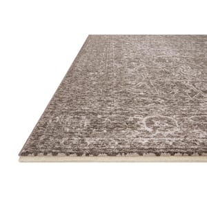 Vance Taupe/Dove 1 ft. x 1 ft. Traditional Fringed Sample Area Rug