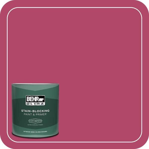 BEHR ULTRA 1 qt. Home Decorators Collection #HDC-SM16-04 Bing Cherry Pie Extra Durable Semi-Gloss Enamel Interior Paint & Primer