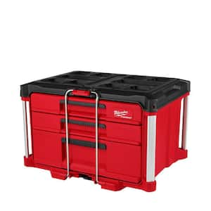 PACKOUT 22 in. Modular 3-Drawer Multi Drawer Tool Box with Metal Reinforced Corners and 50 lbs. Capacity