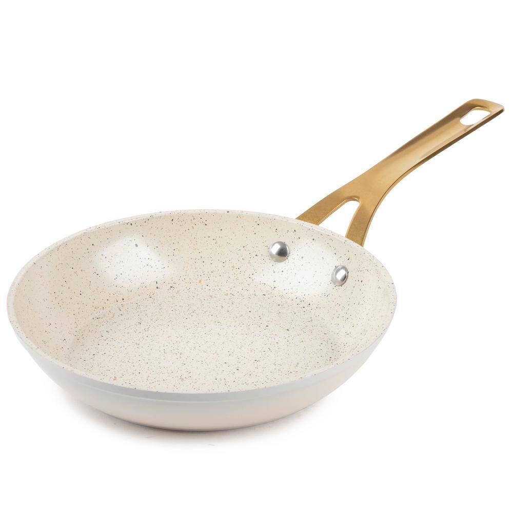 Constellation 8 in. Aluminum Nonstick Frying Pan in Grey Speckle with