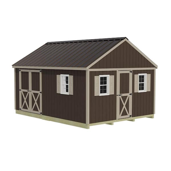 Best Barns Fairview 12 ft. x 12 ft. Wood Storage Shed Kit with Floor including 4 x 4 Runners