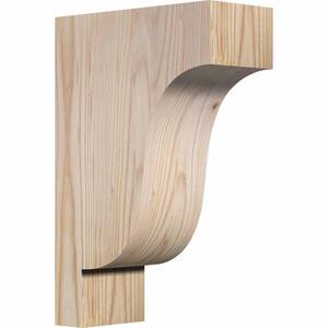 3-1/2 in. x 8 in. x 12 in. Douglas Fir Newport Smooth Corbel