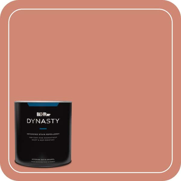 BEHR DYNASTY 1 qt. #210D-5 Copperleaf Satin Enamel Interior Stain-Blocking Paint and Primer