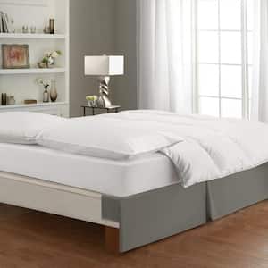 Tailored Wraparound Silver Bed Skirt