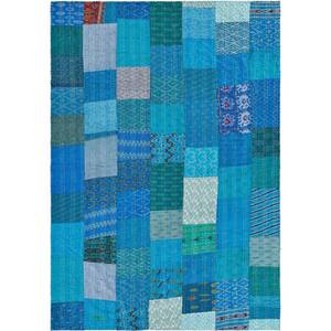 Charlie Blue Brick Silk Throw Blanket