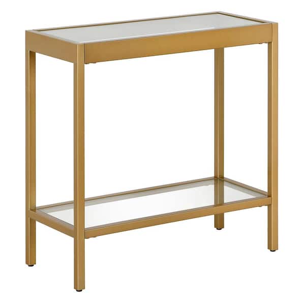 Meyer&Cross Alexis 24 in. Wide Brass Rectangular Side Table ST1320