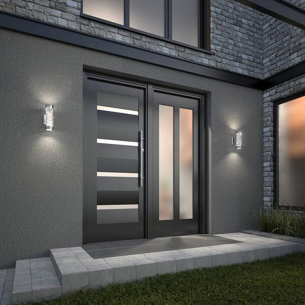 Artika Um Essence Stainless Steel Integrated Led Outdoor Wall Mount Cylinder Light Amp105 Hdss The Home Depot Artika Um Essence Stainless Steel, Outdoor Cylinder Lights