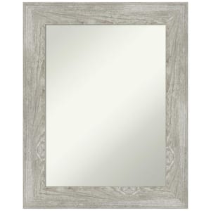 Dove Greywash 24 in. H x 30 in. W Framed Non-Beveled Wall Mirror in Gray