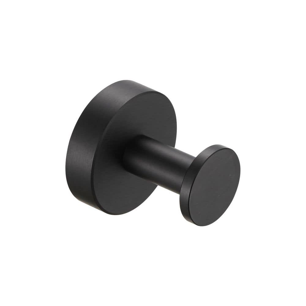 NestPro 4-Pieces Wall Mounted J-Hook Round Bathroom Robe/Towel Hook in Matte Black price history on PriceWatchPro
