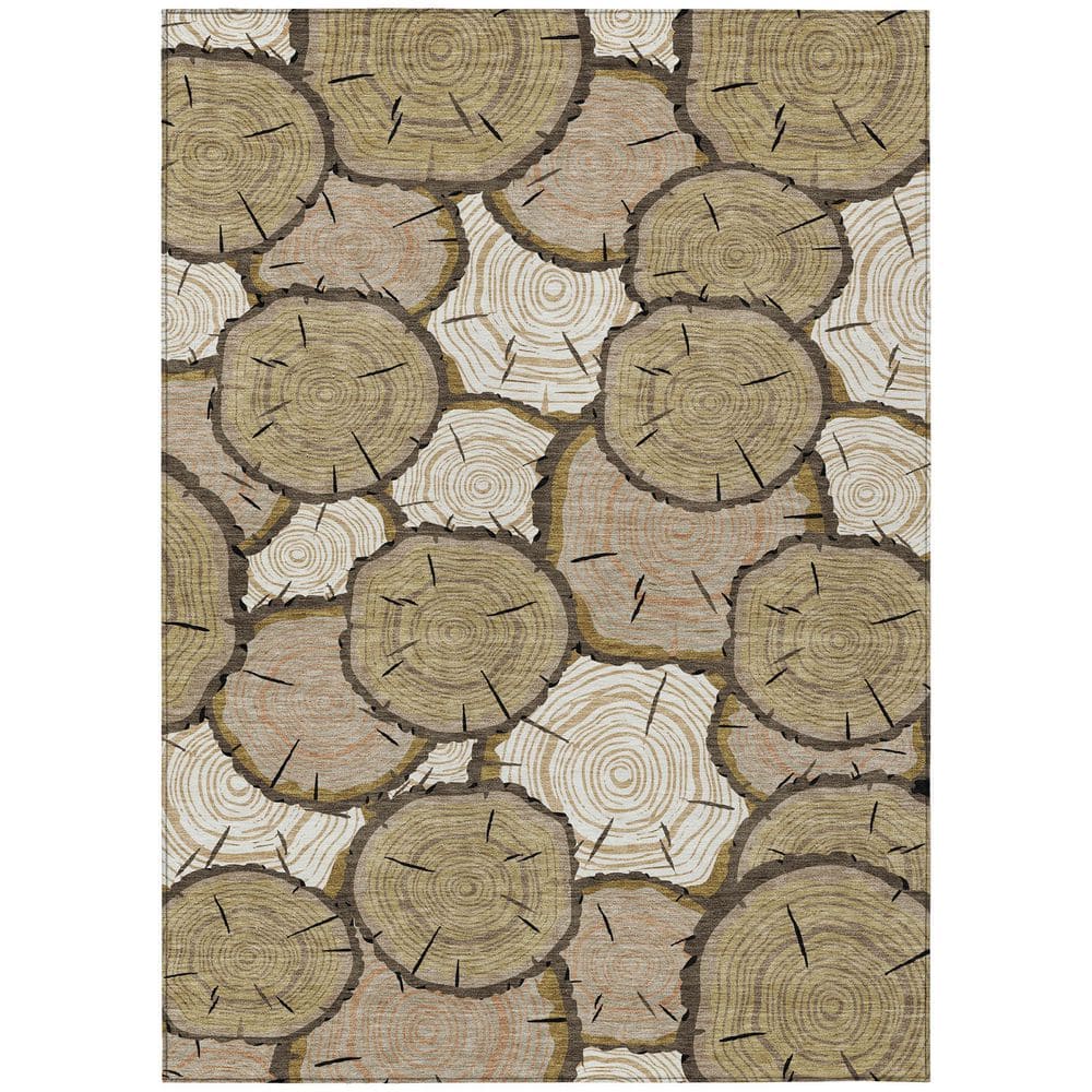 Chantille Machine Washable Indoor/Outdoor Abstract ACN2832 Honey 9 ft. x 12 ft. Area Rug price history on PriceWatchPro