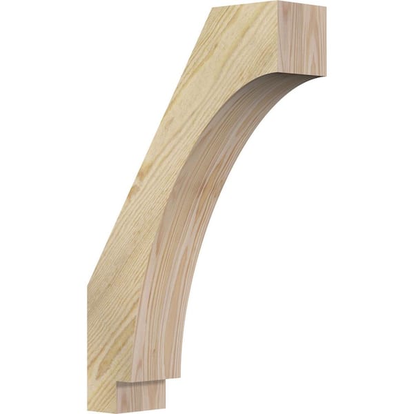 Ekena Millwork 4"W x 14"D x 22"H Imperial Rough Sawn Knee Brace, Douglas Fir