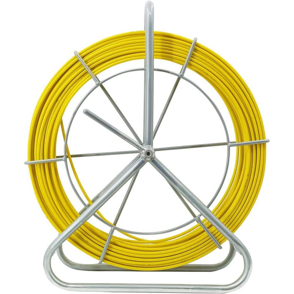 500 ft. Fiberglass Duct Rodder Electrical Fish Tape Cable Pulling Reel with Brake System and Guide Ring price history on PriceWatchPro