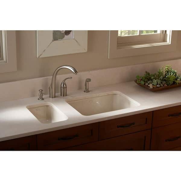 KOHLER Iron Tones Dual Mount Cast Iron 24 in. Single Bowl Kitchen Sink in White