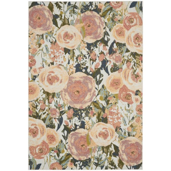 Nourison Trance Multicolor 7 ft. x 10 ft. Contemporary Area Rug