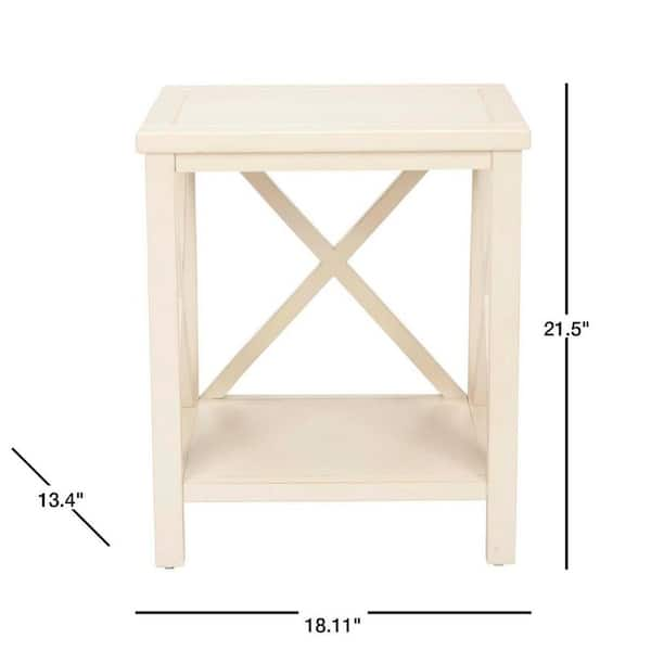 safavieh end table white