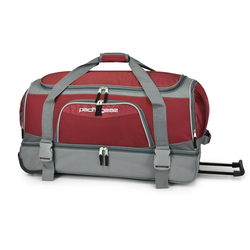 UPC 694396036738 product image for 30 in. Drop-Bottom Burgundy Rolling Duffel | upcitemdb.com