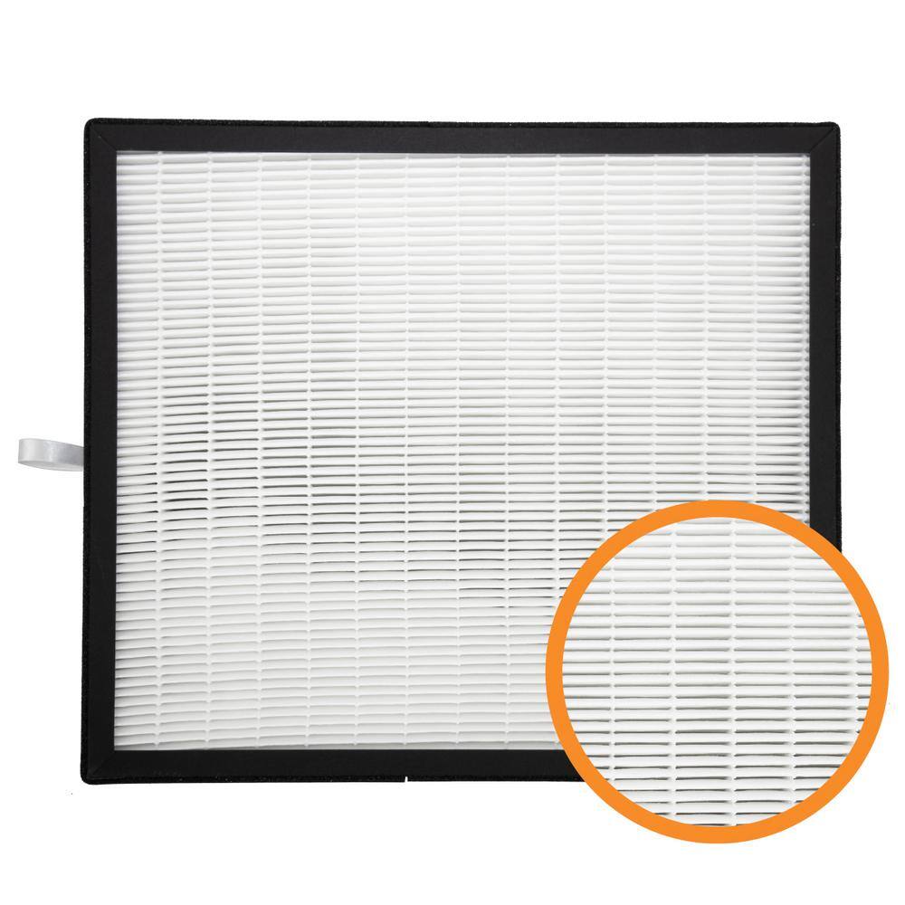 Compact Black and White HEPA Air Purifier Filter