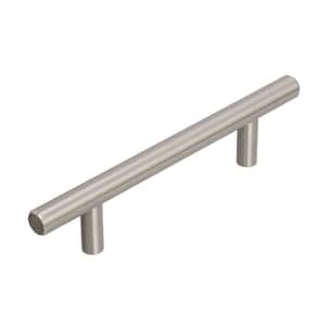 Bar Pulls 3-3/4 in. (96mm) Modern Sterling Nickel Bar Cabinet Pull (10-Pack)