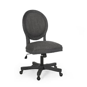 Elliston Charcoal and Weathered Gray Adjustable Height Swivel Office Chair