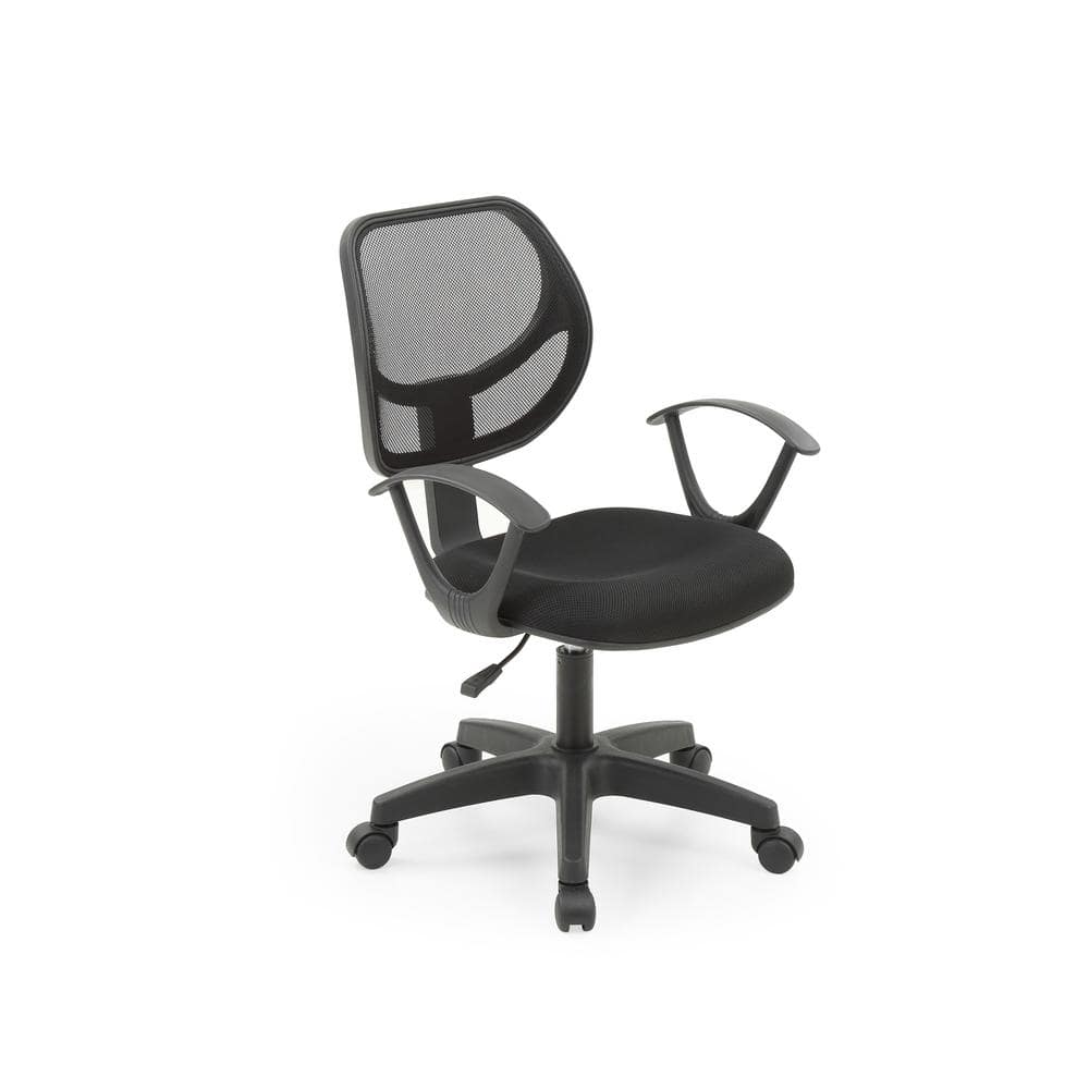 Black Mesh Swivel Task Chair with Adjustable Height