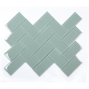 Modern Green 3 in. x 6 in. Glass Subway Wall Tile (7.5 sq. ft./Case)
