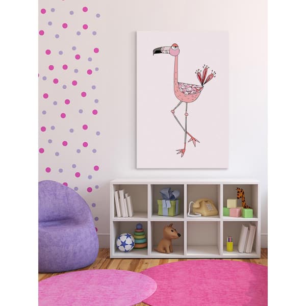 Unbranded 18 in. H x 12 in. W "Flamingo Pose" by Shayna Pitch Printed Canvas Wall Art