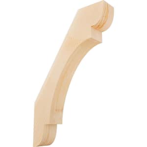 3 1/2''W x 16''D x 24''H Olympic Smooth Knee Brace, Douglas Fir