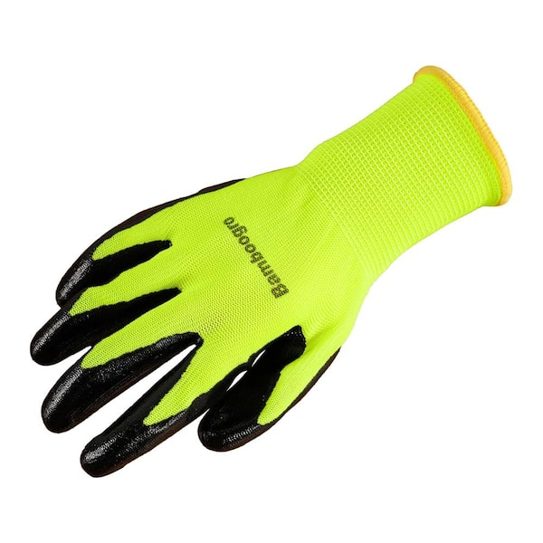 12-Pair Green NGG Foam Acrylonitrile Coated Seamless Knitted Gloves with Matte Finish, Non-Slip Palm.