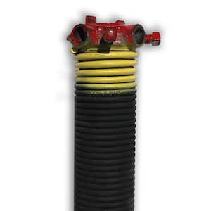 0.207 in. Wire x 1.75 in. D x 23 in. L Torsion Spring in Yellow Right Wound for Sectional Garage Doors