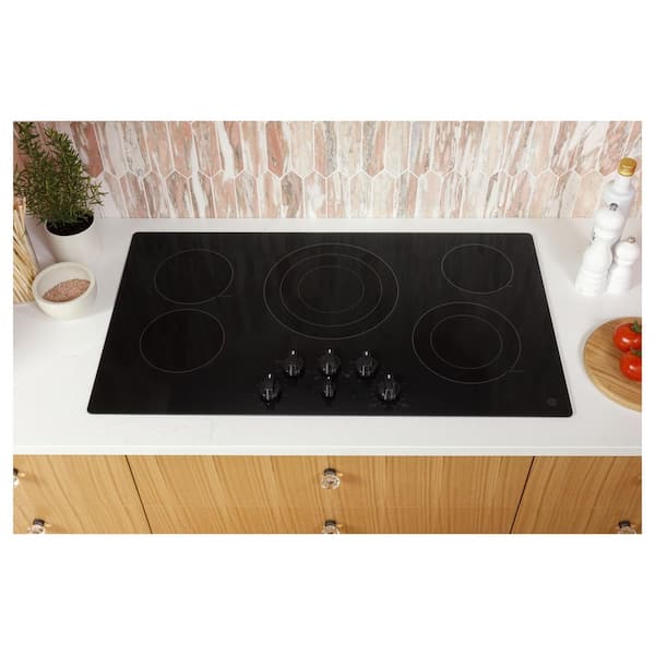 GE Profile 30 in. Smart Radiant Electric Cooktop in Black with 5