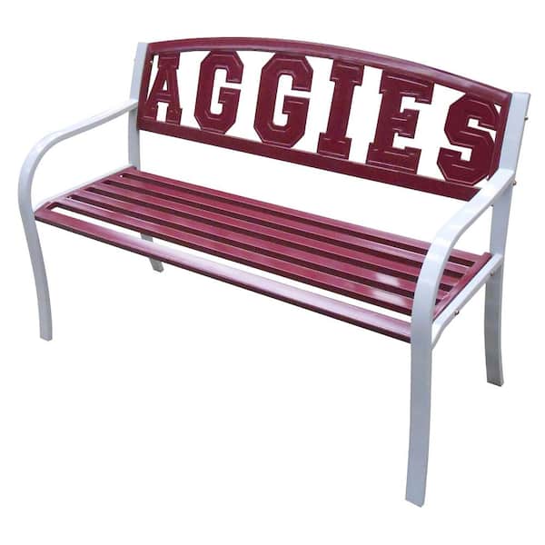 Leigh Country Texas A and M Aggies Metal Patio Bench