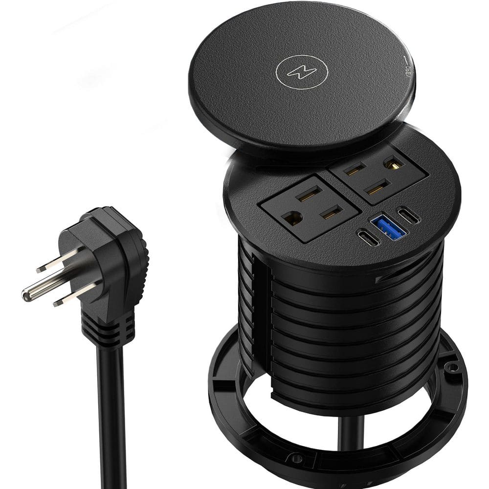 6FT Cord 2-Outlet 1-Ports USB-A 2-Ports USB-C Surge Protector with 10W Wireless Charging and Fast Charging price history on PriceWatchPro