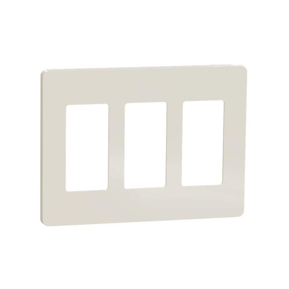 X Series 3-Gang Standard Size Screwless Rocker Light Switch Wall Plate Cover Plate Matte Light Almond price history on PriceWatchPro