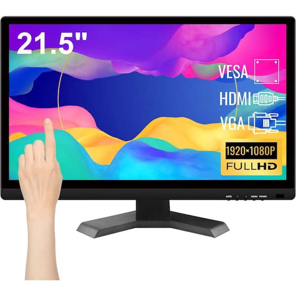 21.5 Inch Full HD Touchscreen Monitor 1920x1080P 10-Point Multi Touch Screen with HDMI VGA USB Ports Built-in Speakers