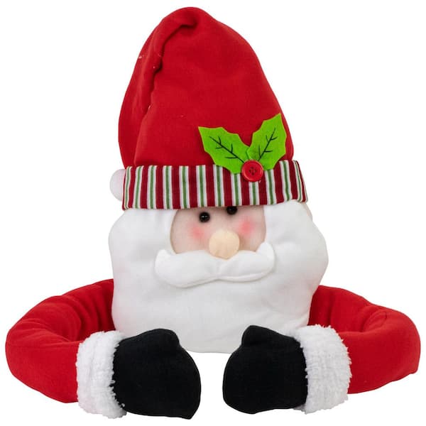 27 in. Plush Santa Claus Christmas Tree Topper Unlit