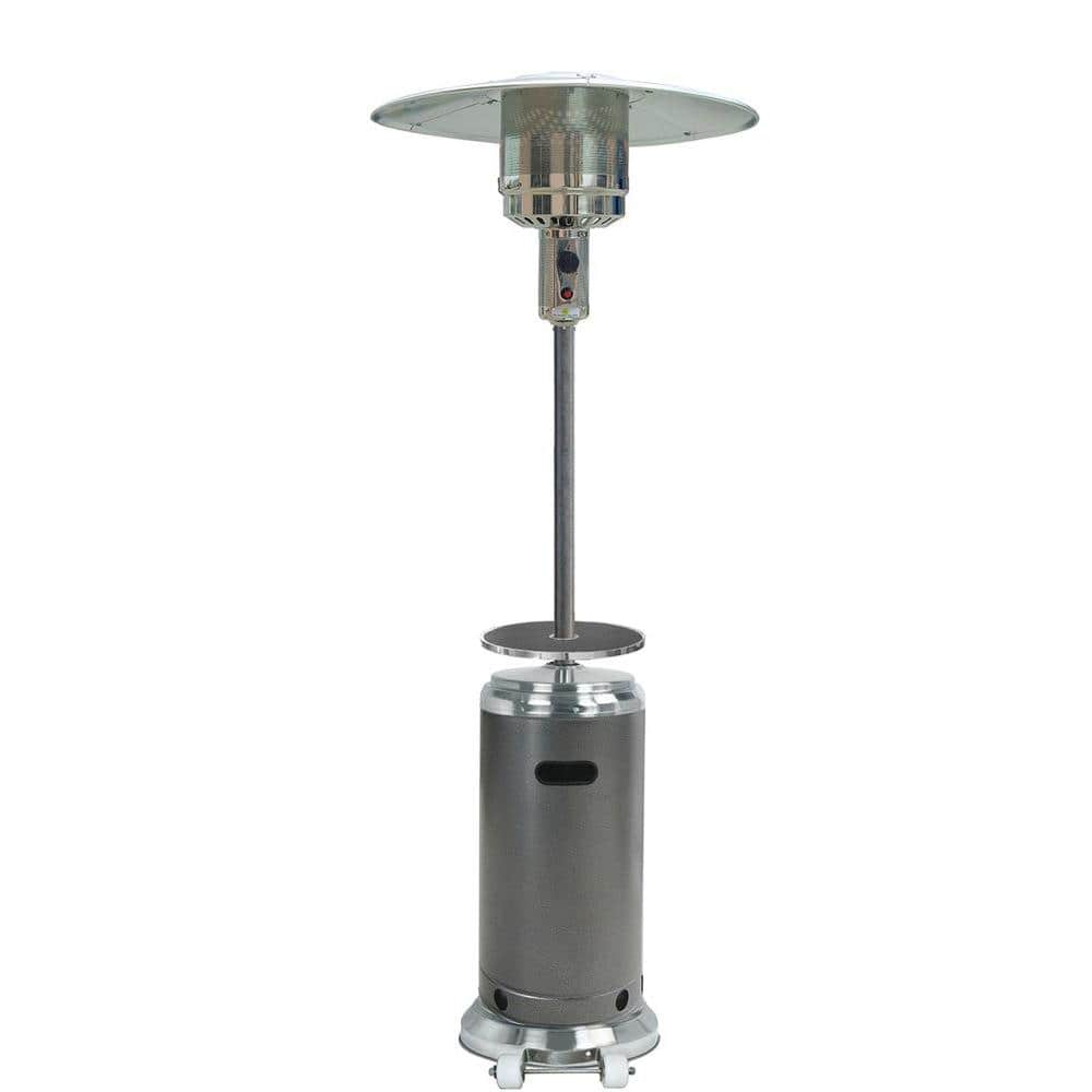 AZ Patio Heaters 48,000 BTU Hammered Stainless Propane Patio Heater ...