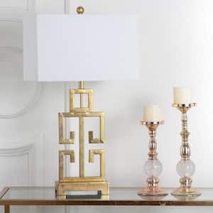 Greek 29 in. Antique Gold Table Lamp