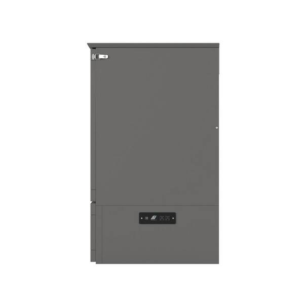 Southampton Murphy Bed Chest Queen Grey with Charging Station