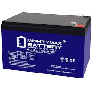 12V 12AH GEL F2 Replacement Battery Compatible with MX500 MX650, W15128190003