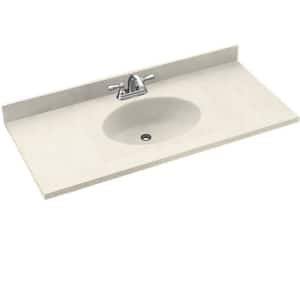 Chesapeake 43 in. W x 22.5 in. D Solid Surface Vanity Top with Sink in Bisque